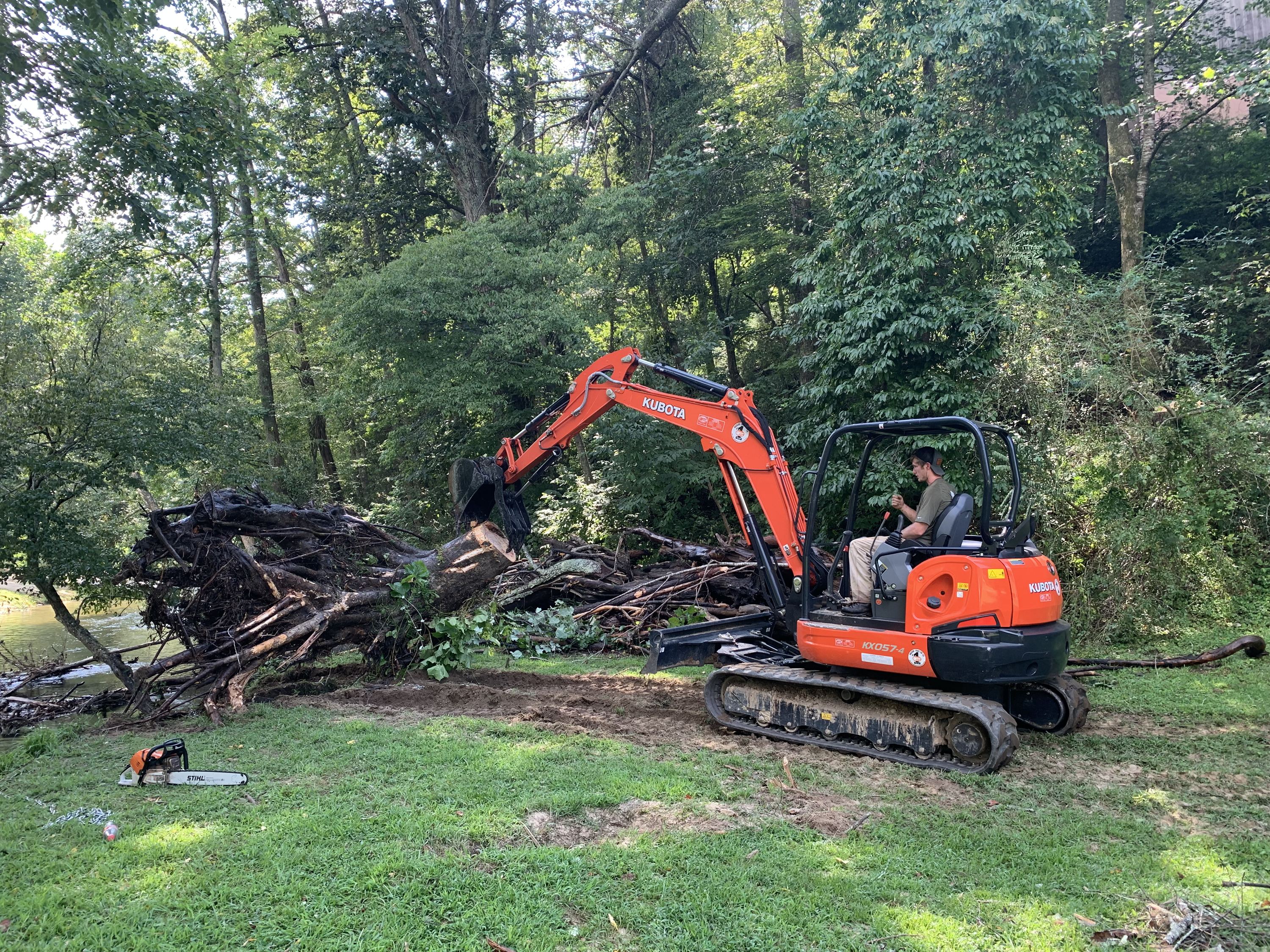 A large removal in progress
